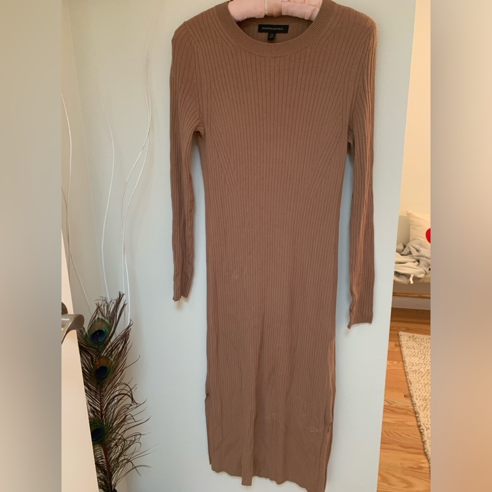 Banana Republic Ribbed Knit Dress XS